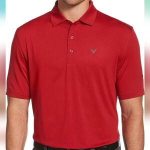 Callaway Men's Fine Line Stripe Short Sleeve Golf Polo Shirt